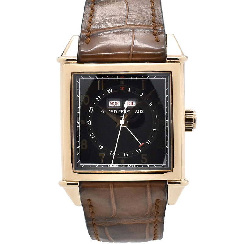 ジラール・ペルゴ　GIRARD PERREGAUX　ヴィンテージ1945 トリプルカレンダー　25810-52-651-BA6A　34mm　USED  中古