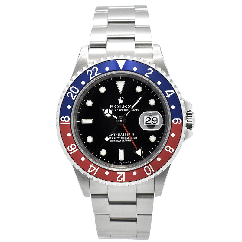 ロレックス　ROLEX　GMTマスター2　Ref.16710BLRO　D番　スティックダイヤル　USED　中古