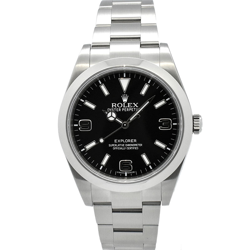 ロレックス　ROLEX　エクスプローラー1　Ref.214270　SS　39mm　ブラックアウト　ランダム番　USED　中古