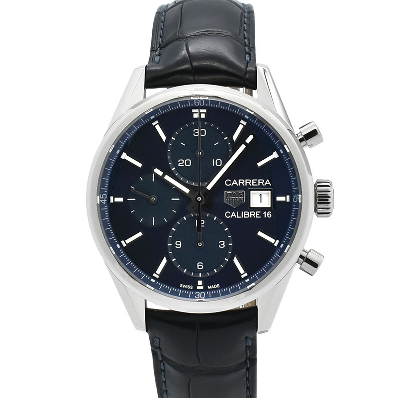 タグホイヤー　TAG HEUER　カレラ クロノグラフ キャリバー16　CBK2112.FC6292　41mm　SS　ブルー　自動巻　USED　中古