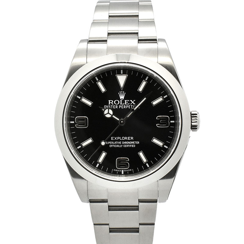 ロレックス　ROLEX　エクスプローラー1　Ref.214270　SS　39mm　ブラックアウト　G番　USED　中古