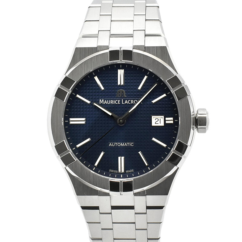 モーリスラクロア　MAURICE LACROIX　アイコン オートマティック　AI6008-SS002-430-1　42mm　ブルー　USED　中古