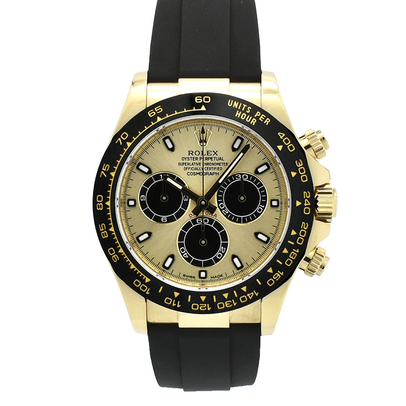 ロレックス　ROLEX　デイトナ　Ref.116518LN　シャンパン/ブラック　オイスターフレックス　18KYG　USED　中古