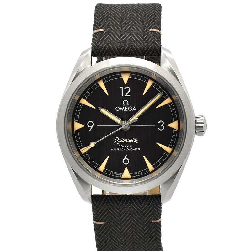 オメガ　OMEGA　シーマスター レイルマスター マスタークロノメーター　220.12.40.20.01.001　ブラック　40mm　USED　中古