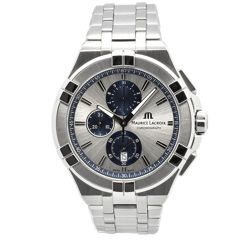 モーリスラクロア　MAURICE LACROIX　アイコン クロノグラフ　AI1018-SS002-131-1　44mm　クォーツ　USED　中古