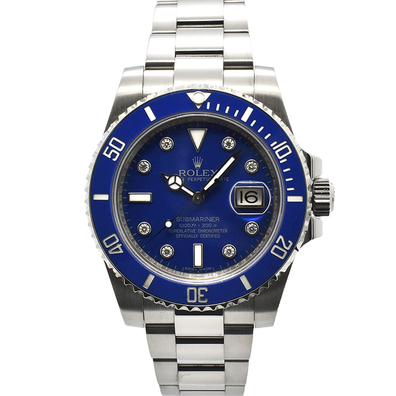 ロレックス　ROLEX　サブマリーナデイト　Ref.116619GLB　ホワイトゴールド　8Pダイヤ　ランダム番　USED　中古
