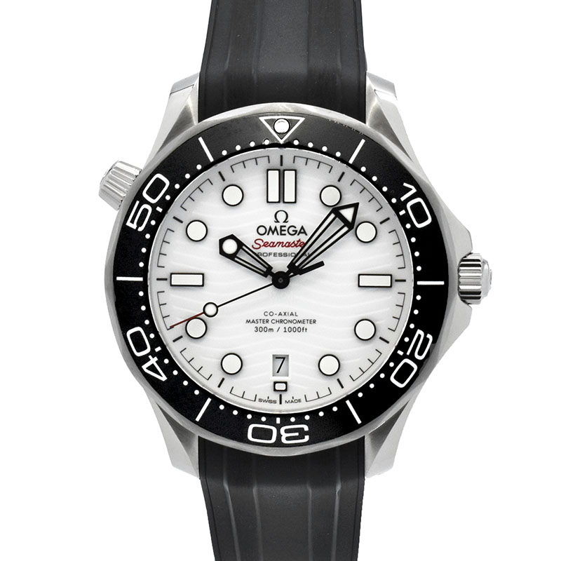 オメガ　OMEGA　シーマスター300　コーアクシャル　マスタークロノメーター　210.32.42.20.04.001　ホワイト　42mm　USED　中古