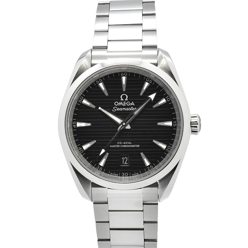 オメガ　OMEGA　シーマスター アクアテラ 150M コーアクシャル マスタークロノメーター　220.10.38.20.01.001　38mm　ブラック　USED　中古