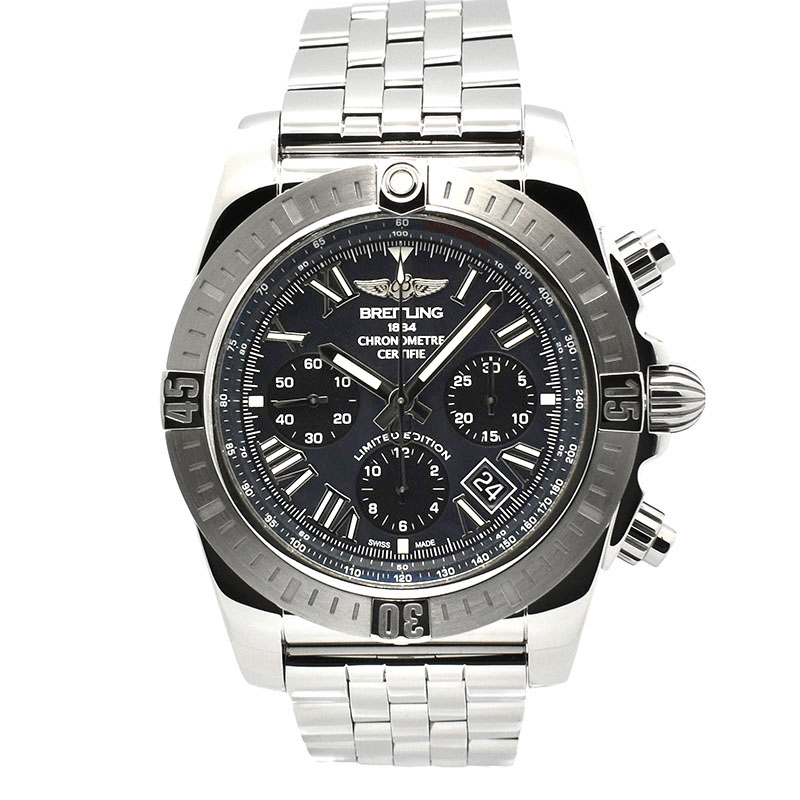 ブライトリング　BREITLING　クロノマット44 ブラックマザーオブパール　AB01153A1B1A1　日本500本限定　44mm　USED　中古