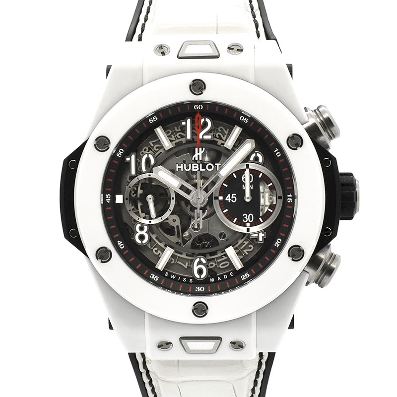ウブロ　HUBLOT　ビッグバン  ウニコ　411.HX.1170.RX　ホワイト　45mm　セラミック　USED　中古