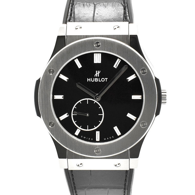 ウブロ　HUBLOT　クラシックフュージョン ウルトラシン チタニウム　515.NX.1270.LR　45mm　手巻き　USED　中古