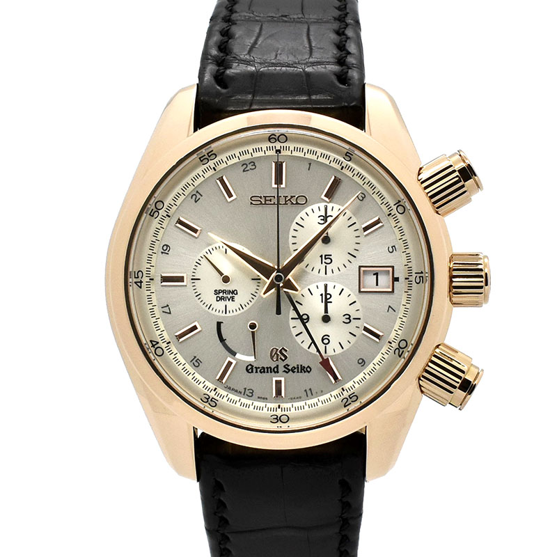セイコー　SEIKO　グランドセイコー スプリングドライブ クロノグラフ　SBGC004　18KPG　43.5mm　USED　中古