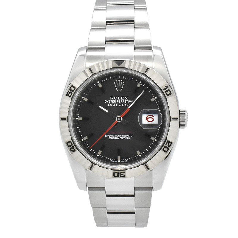 ロレックス　ROLEX　ターノグラフ　Ref.116264　ブラック　G番ルーレット　36mm　USED　中古