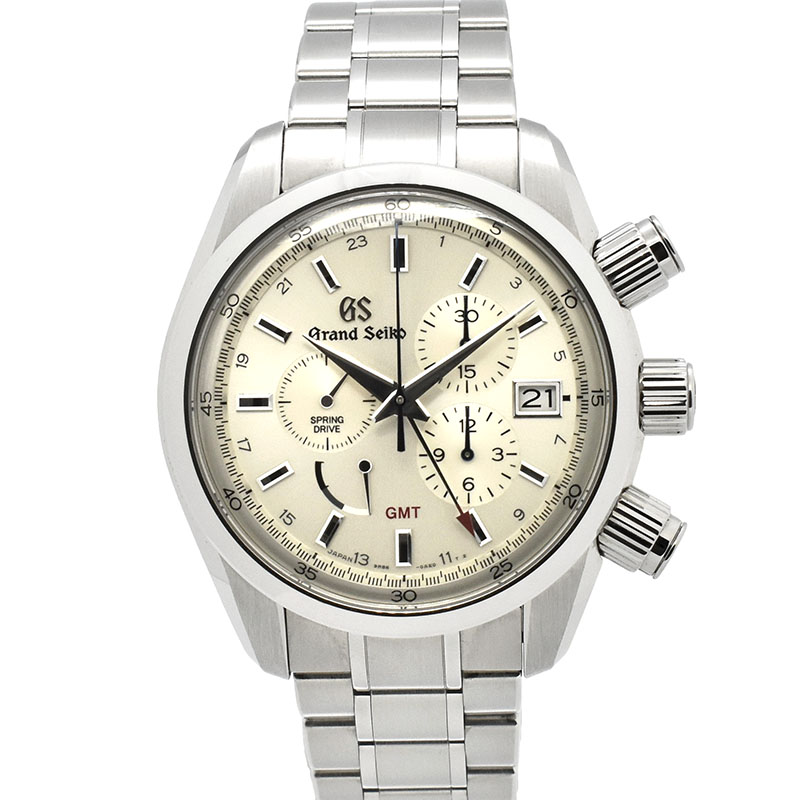 グランドセイコー　GRAND SEIKO　スポーツコレクション スプリングドライブ クロノグラフ　SBGC201　シルバー　43.5mm　マスターショップ限定　USED　中古