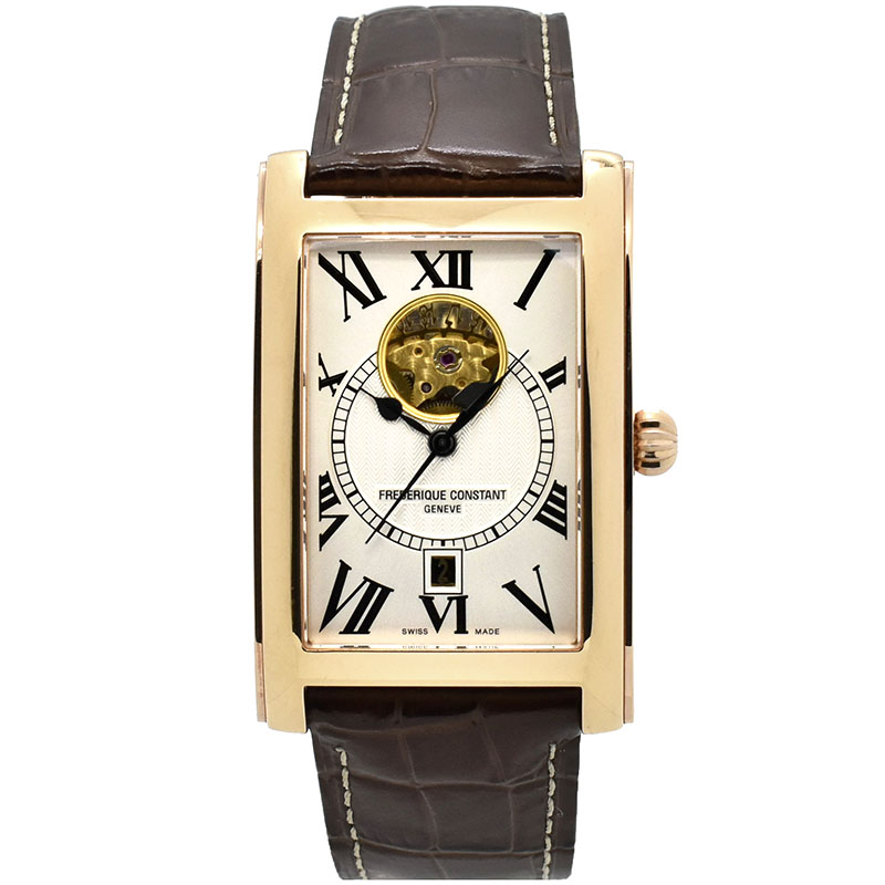 フレデリック・コンスタント　FREDERIQUE CONSTANT　クラシック　カレ　ハートビート&デイト　オートマチック　FC-315MS4C24　シルバー　世界500本限定　USED　中古