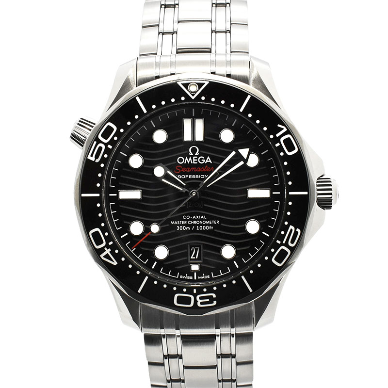 オメガ　OMEGA　シーマスター300 コーアクシャル マスタークロノメーター　210.30.42.20.01.001　ブラック　42mm　USED　中古