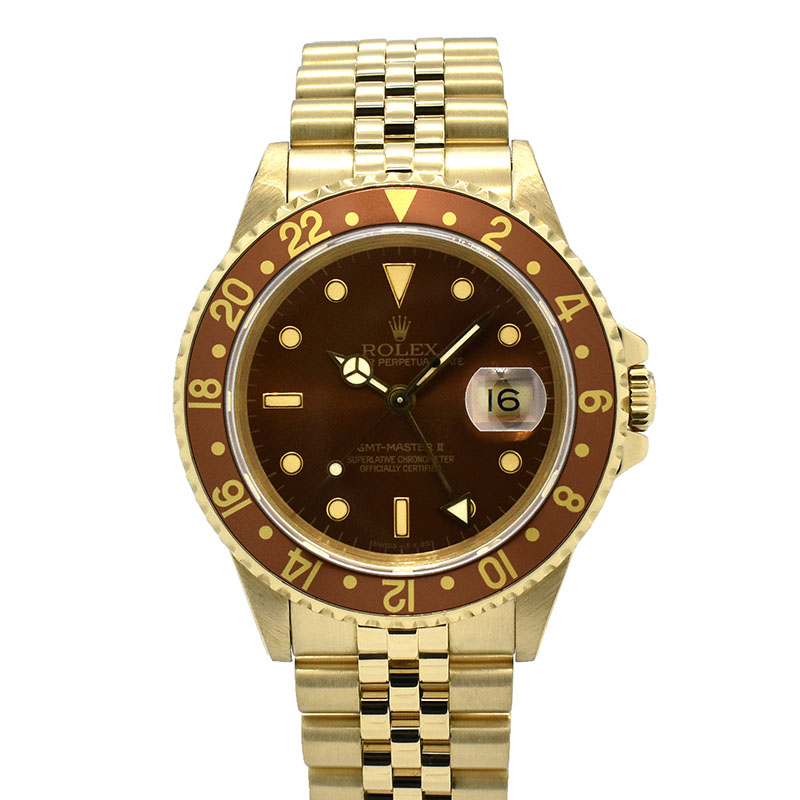 ロレックス　ROLEX　GMTマスター2　Ref.16718　ブラウン　N番　40mm　USED　中古