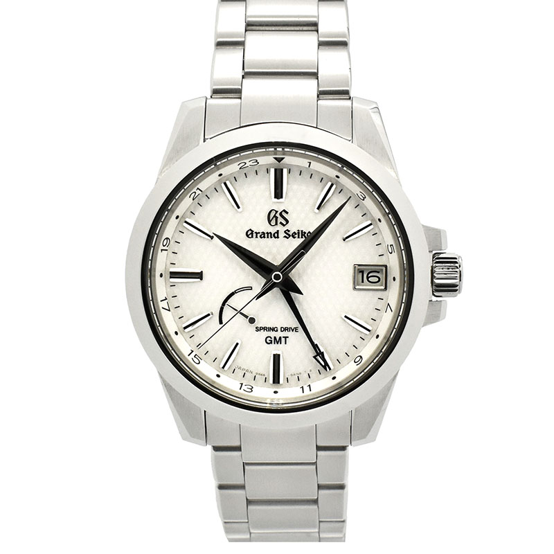 グランドセイコー　GRAND SEIKO　スプリングドライブ GMT パワーリザーブ　SBGE209　ホワイト　39.4mm　USED　中古