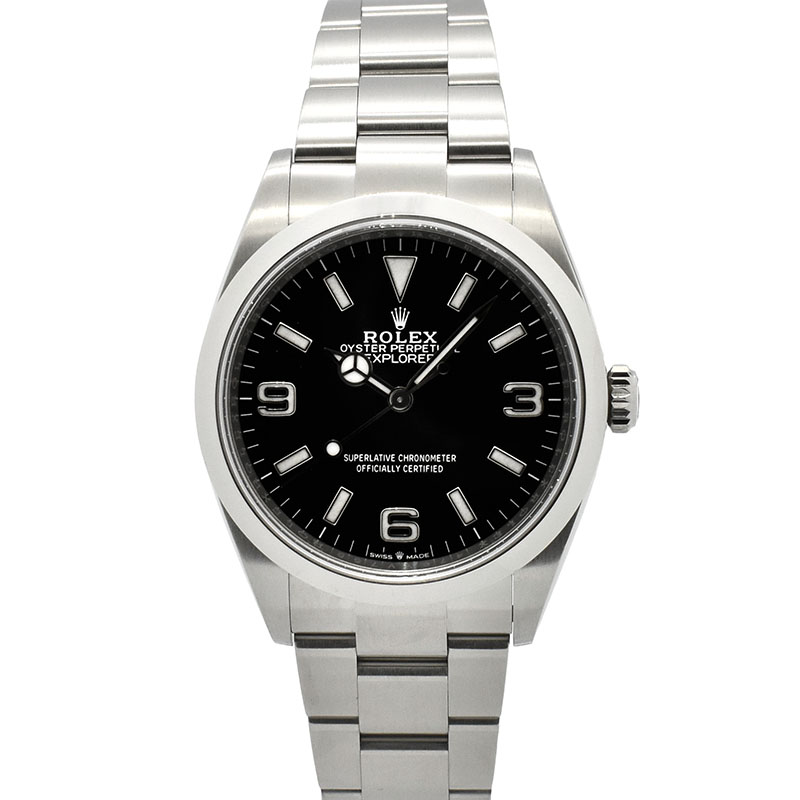 ロレックス　ROLEX　エクスプローラー1　Ref.124270　36mm　ブラック　USED　中古