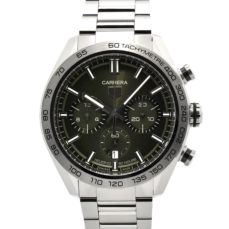 タグホイヤー　TAG HEUER　カレラ キャリバーホイヤー02 スポーツ クロノグラフ　CBN2A10.BA0643　SS　44mm　USED　中古