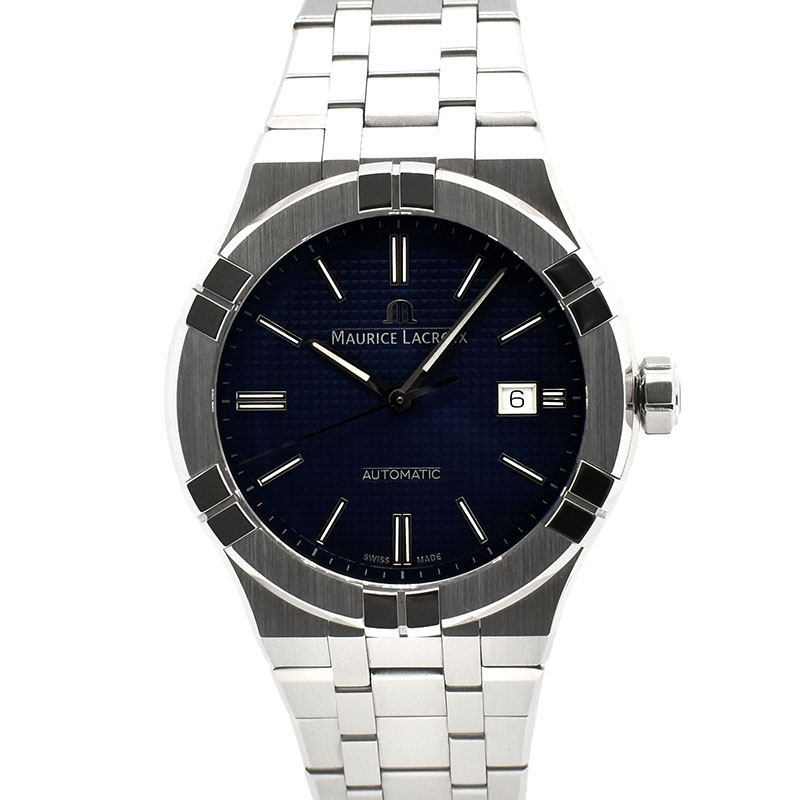 モーリスラクロア　MAURICE LACROIX　アイコン オートマティック　AI6008-SS002-430-1　42mm　ブルー　USED　中古