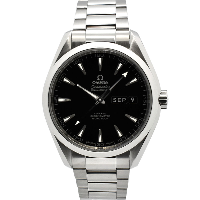 オメガ　OMEGA　シーマスター アクアテラ アニュアルカレンダー　231.10.43.22.01.002　43mm　ブラック　USED　中古