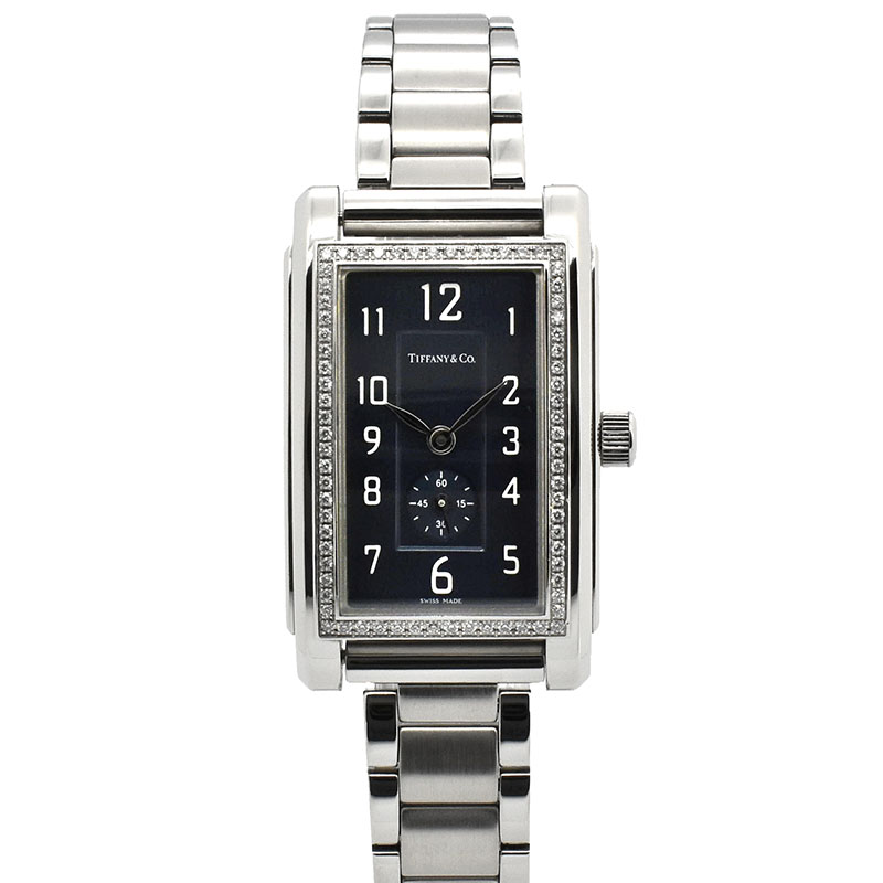 ティファニー　TIFFANY&Co.　グランド レクタンギュラー　Ref.19475417　ダイヤベゼル　35×22mm　USED　中古