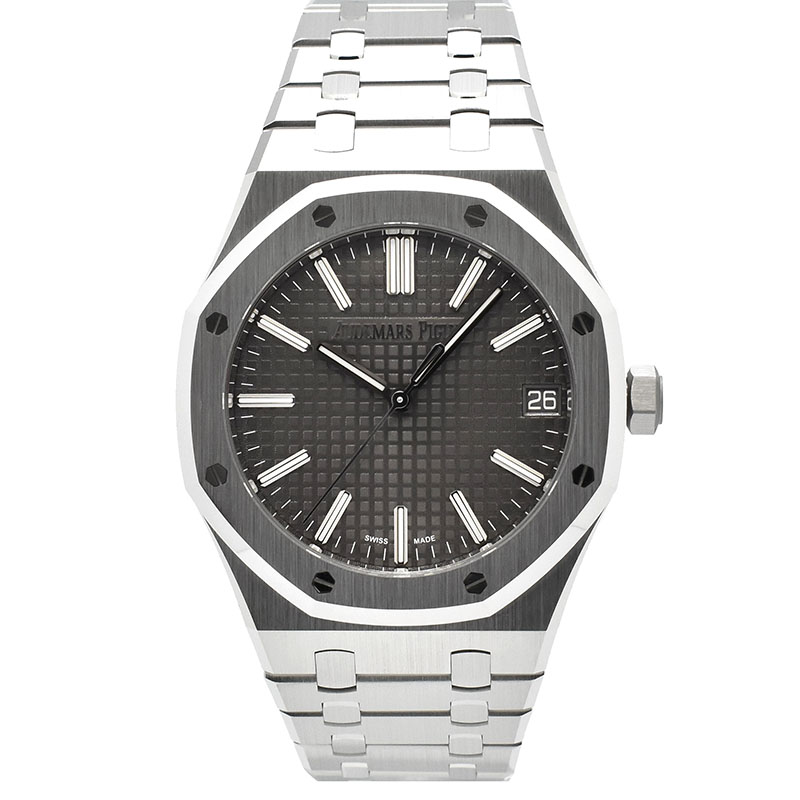 オーデマ・ピゲ　AUDEMARS PIGUET　ロイヤルオーク オートマティック 50周年記念　15510ST.OO.1320ST.05　41mm　グレー　未使用品