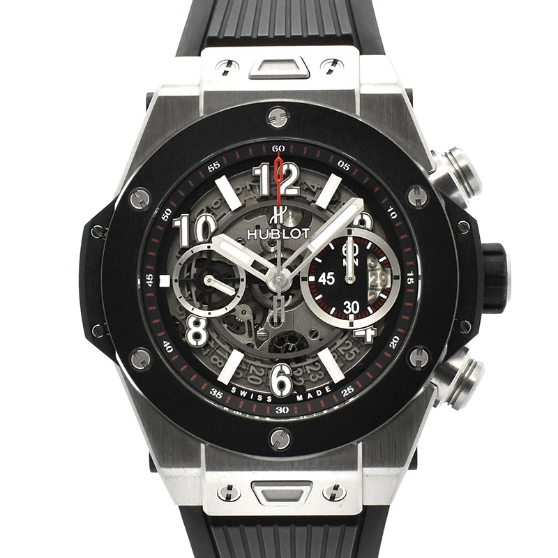 ウブロ　HUBLOT　ビッグバン ウニコ チタニウム セラミック　411.NM.1170.RX　45mm　USED　中古