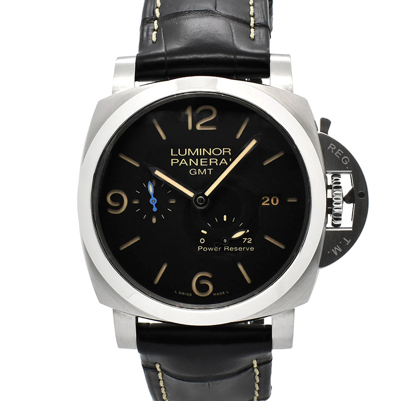 パネライ　PANERAI　ルミノール1950 3デイズ GMT パワーリザーブ アッチャイオ　PAM01321　44mm　X番　USED　中古