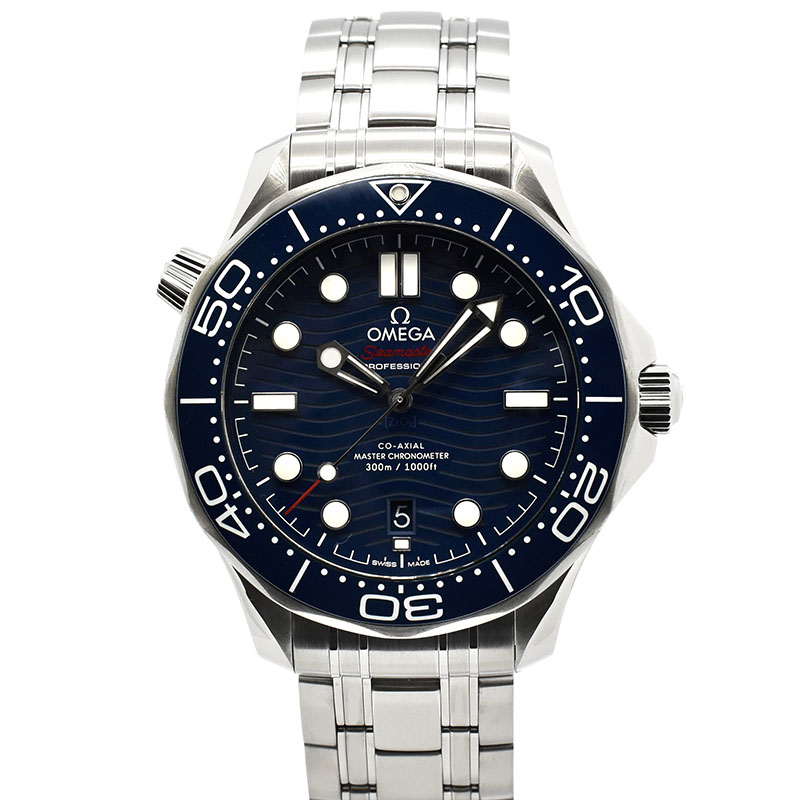 オメガ　OMEGA　シーマスター300 コーアクシャル マスタークロノメーター　210.30.42.20.03.001　ブルー　42mm　USED　中古