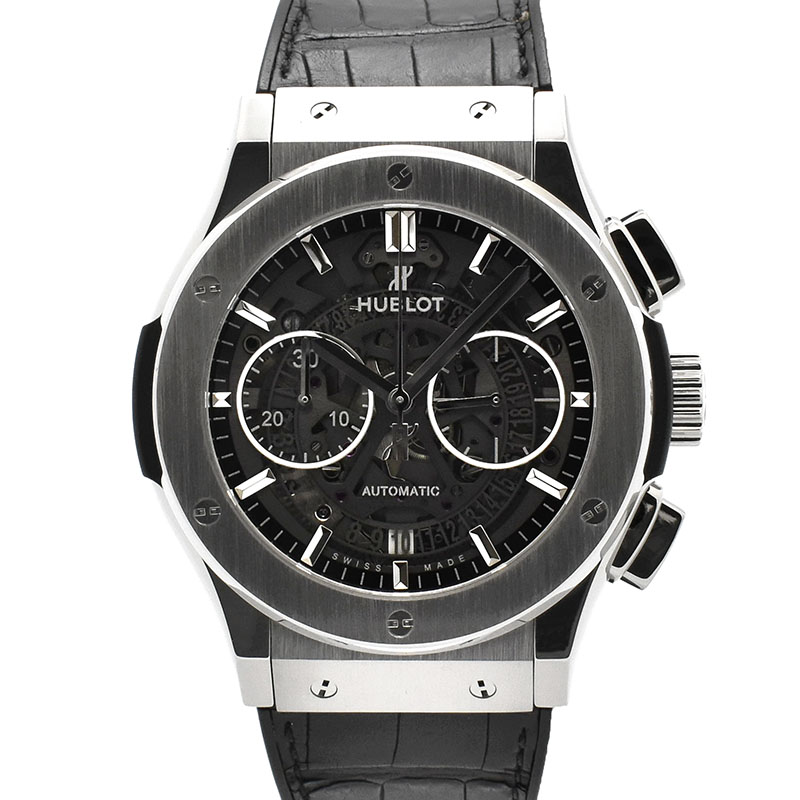 ウブロ　HUBLOT　クラシックフュージョン アエロ クロノグラフ チタニウム　525.NX.0170.LR　45mm　USED　中古