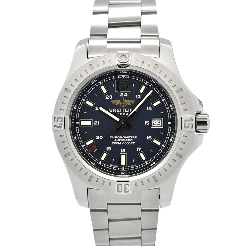 ブライトリング　BREITLING　コルト オートマティック　A173C06PCS(A17388)　ブルー　44mm　USED　中古