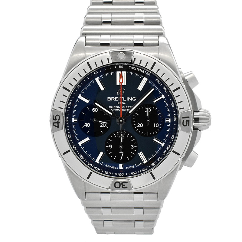 ブライトリング　BREITLING　クロノマット B01 42　AB0134101C1A1　ブルー/ブラック　USED　中古