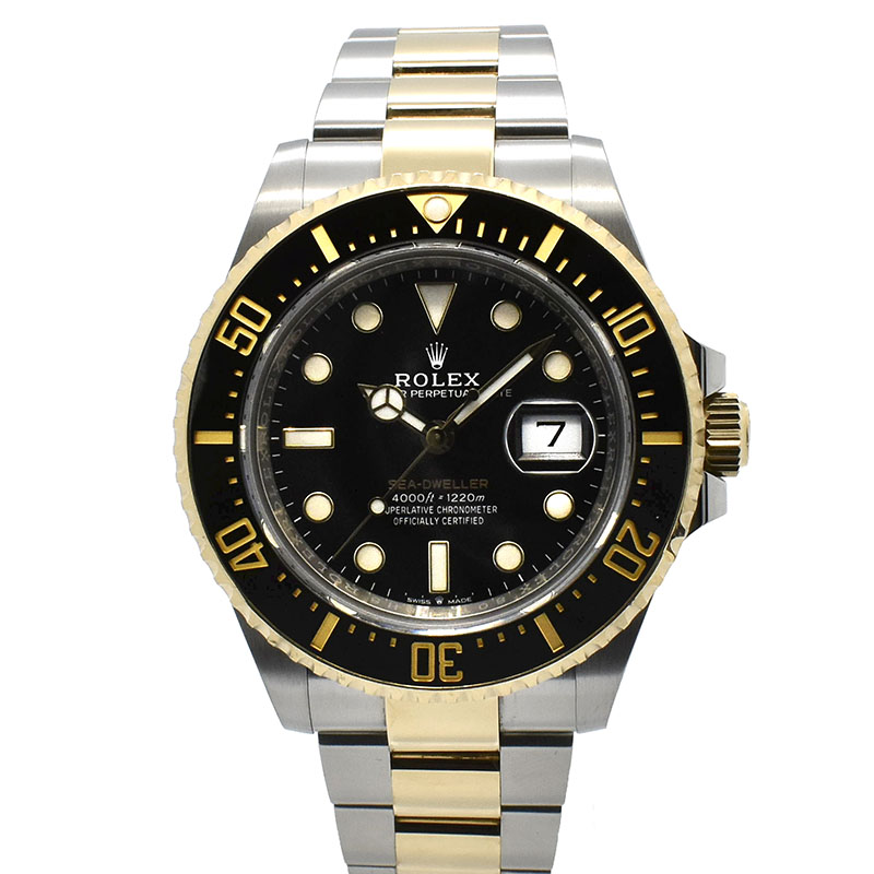 ロレックス　ROLEX　シードゥエラー　Ref.126603　43mm　ブラック　18KYG×SS　USED　中古