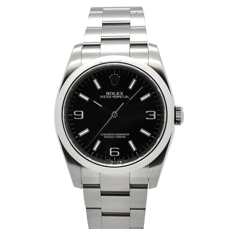 ロレックス　ROLEX　オイスターパーペチュアル　Ref.116000　ブラック369　36mm　SS　日本限定　M番　USED　中古