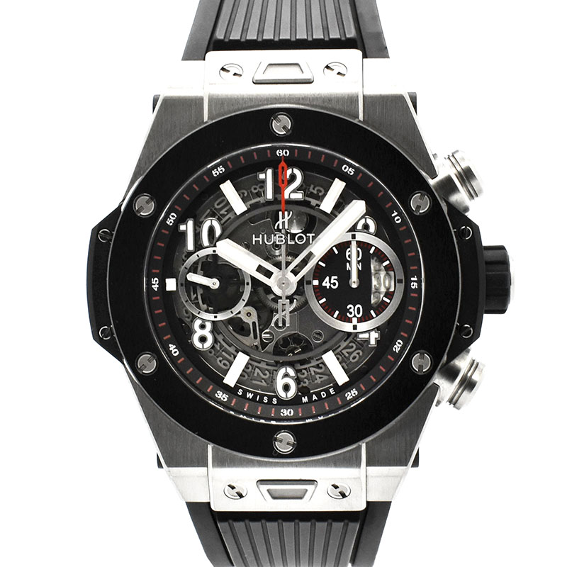 ウブロ　HUBLOT　ビッグバン ウニコ チタニウム セラミック　411.NM.1170.RX　45mm　USED　中古