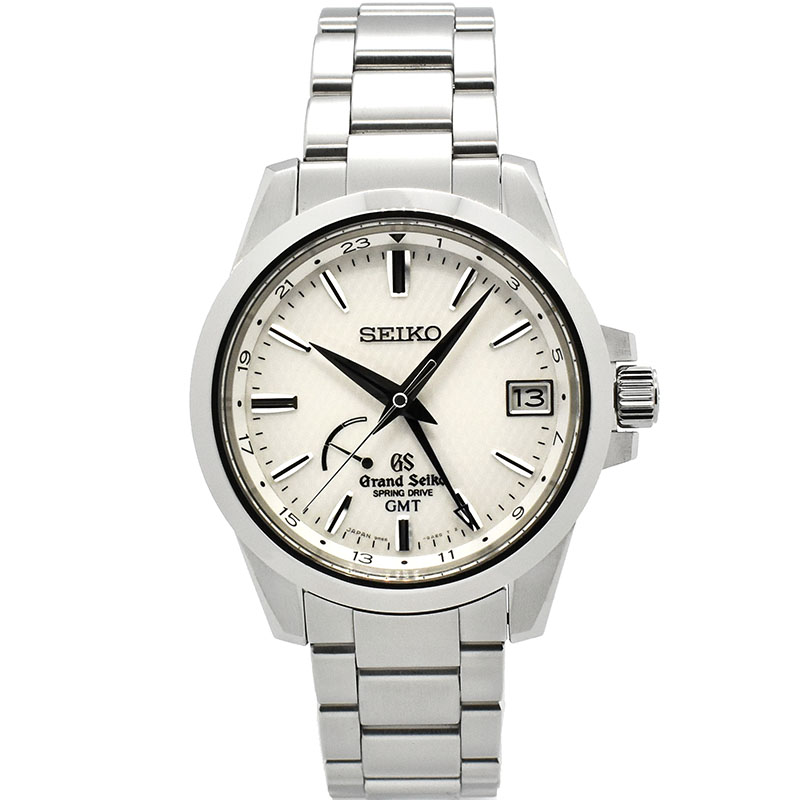 グランドセイコー　GRAND SEIKO　スプリングドライブ GMT パワーリザーブ　SBGE209　ホワイト　39.4mm　USED　中古