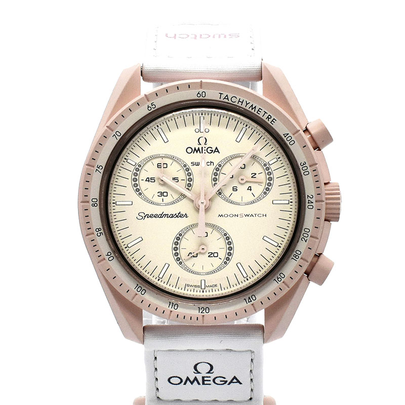 オメガ×スウォッチ　OMEGA×Swatch　ミッション トゥ ヴィーナス　SO33P100　バイオセラミック　42mm　USED　中古