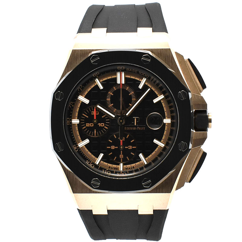 オーデマ・ピゲ　AUDEMARS PIGUET　ロイヤルオーク オフショア クロノグラフ　26401RO.OO.A002CA.02　18KPG　44mm　ブラック　USED　中古