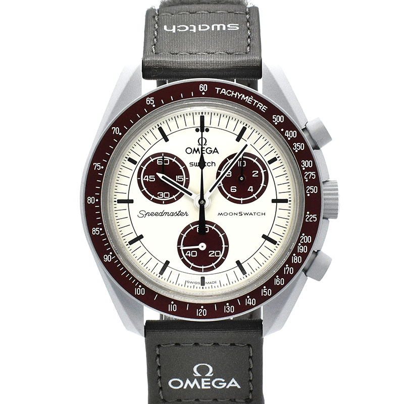 オメガ×スウォッチ　OMEGA×Swatch　ミッション トゥ プルート　SO33M101　バイオセラミック　42mm　USED　中古