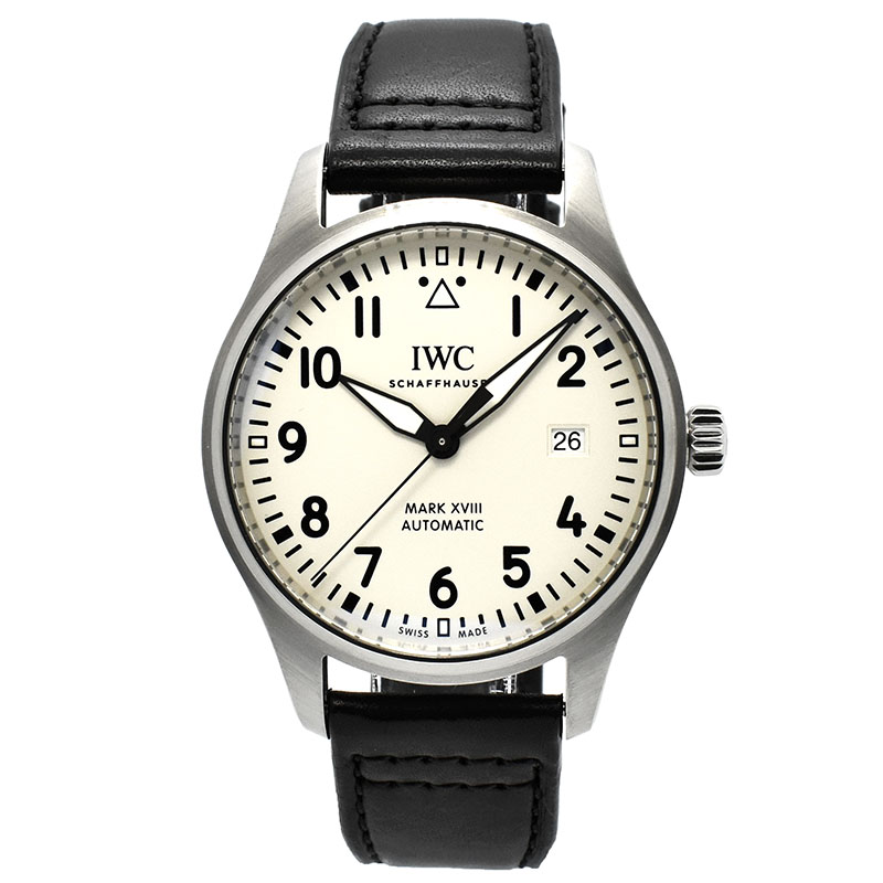 IWC　パイロットウォッチ マーク18　IW327012　40mm　ホワイト　USED　中古