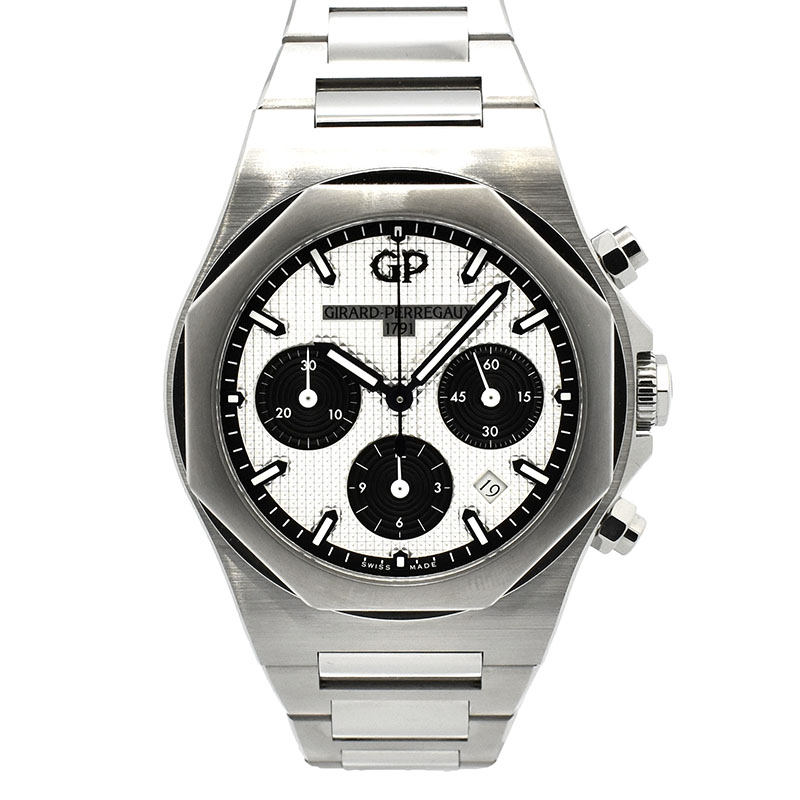 ジラール・ペルゴ　GIRARD-PERREGAUX　ロレアート クロノグラフ　81020-11-131-11A　シルバー/ブラック　42mm　USED　中古