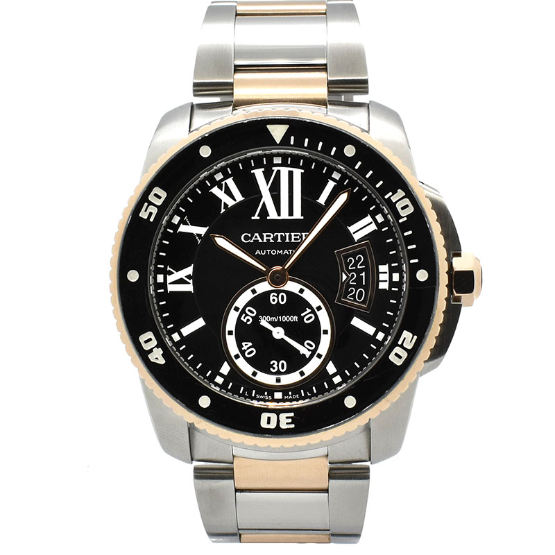 カルティエ　CARTIER　カリブル ドゥ カルティエ ダイバー　W7100054　18KPG×SS　42mm　USED　中古