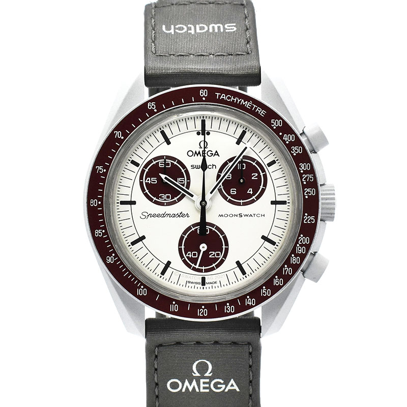 オメガ×スウォッチ　OMEGA×Swatch　ミッション トゥ プルート　SO33M101　バイオセラミック　42mm　USED　中古