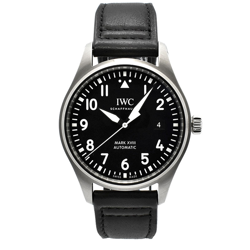 IWC　パイロットウォッチ　マーク18　IW327009　ブラック　40mm　USED　中古