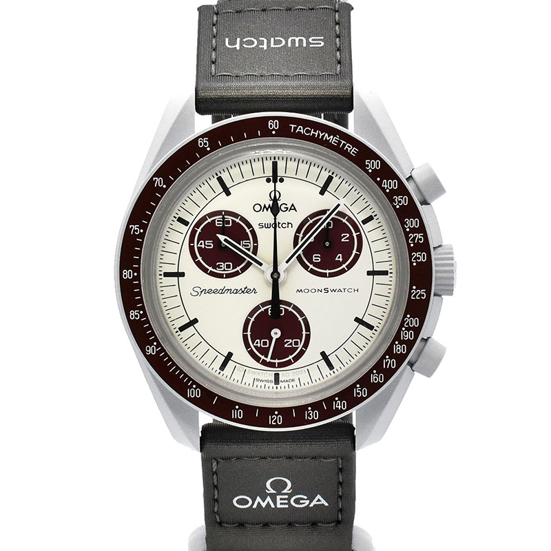 オメガ×スウォッチ　OMEGA×Swatch　ミッション トゥ プルート　SO33M101　バイオセラミック　42mm　未使用品