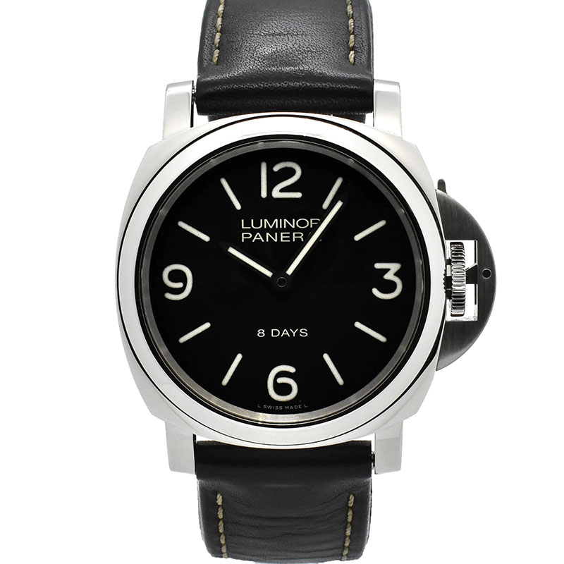 パネライ　PANERAI　ルミノールベース 8デイズ アッチャイオ　PAM00560　T番　44mm　手巻き　ブラック　USED　中古