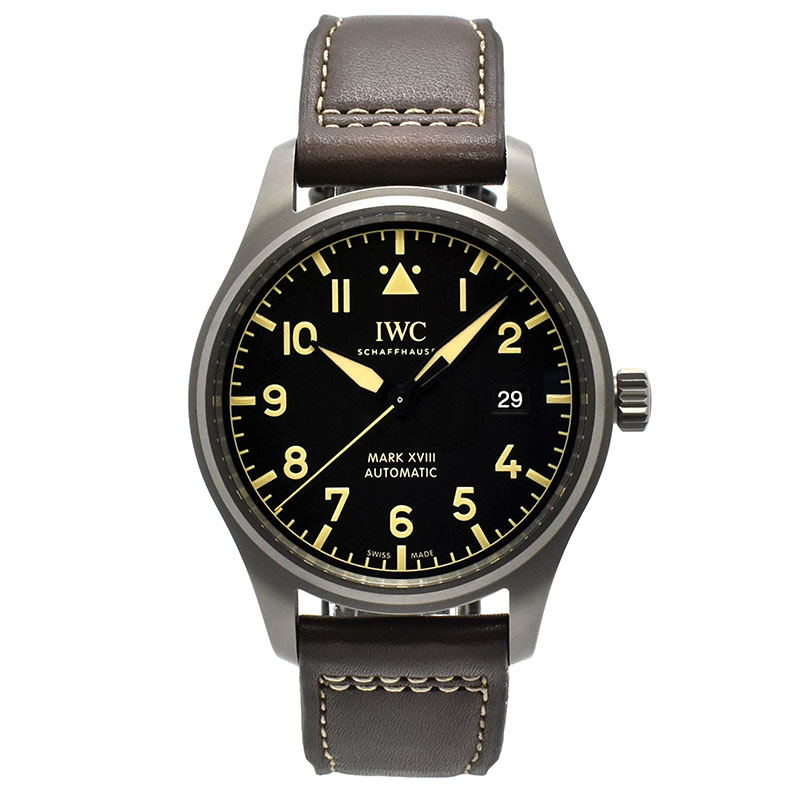 IWC　パイロットウォッチ　マーク18 ヘリテージ　IW327006　ブラック　チタン　40mm　USED　中古