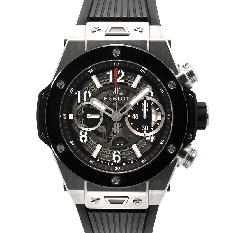 ウブロ　HUBLOT　ビッグバン ウニコ チタニウム セラミック　411.NM.1170.RX　45mm　USED　中古